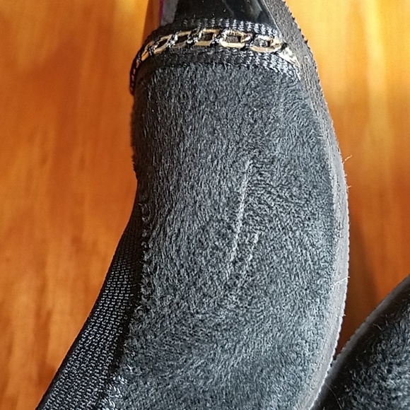 Seychelles black ballet flats faux suede, patent - Picture 7 of 8